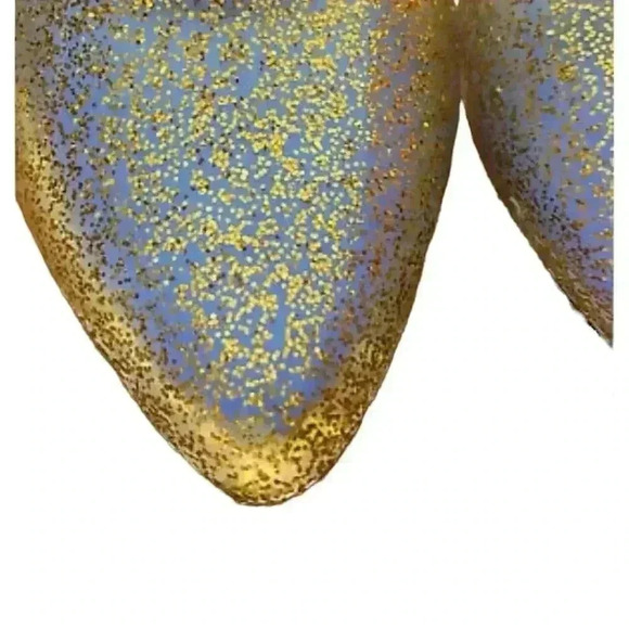 JEFFREY CAMPBELL Havana Last Jelly Shoes 🤩 Gold Glitter ✨ Sparkle - Picture 3 of 5